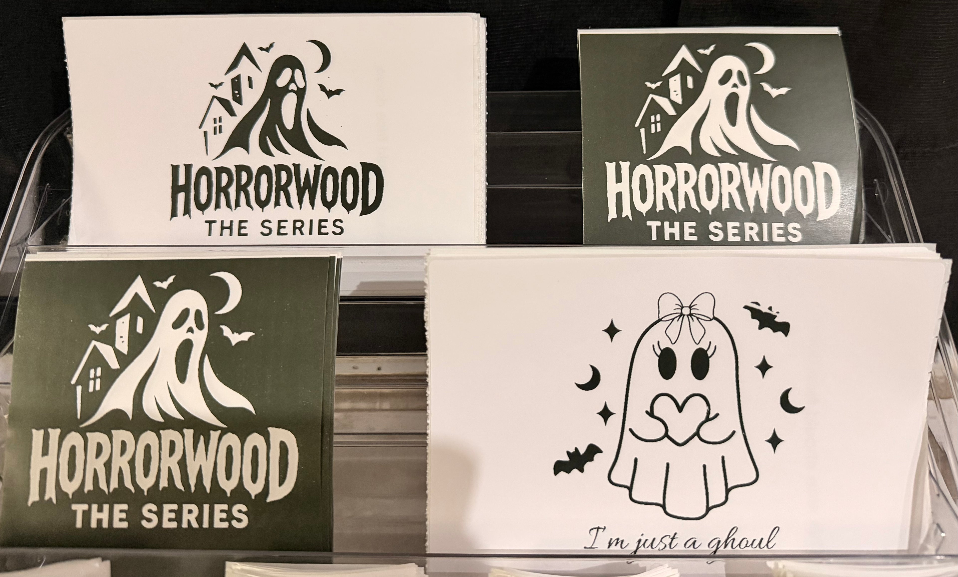 *IN PERSON ONLY* Large Horrorwood Stickers