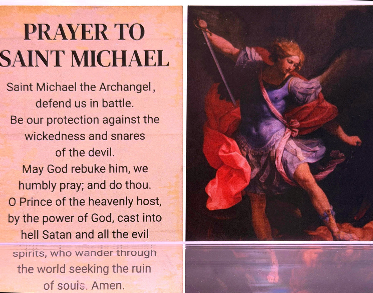 *IN PERSON ONLY* St Micheal Prayer Card